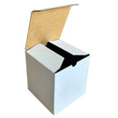100PCS Mailing Box 105 x 105 x 115mm Shipping Carton Candle Packaging White Cardboard Box
