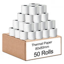 50 Bulk Rolls 80x80mm Thermal Paper Cash Register Receipt Roll