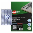 Avery Silver Heavy Duty Identification Laser Labels