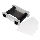 Evolis Paper Card Blank White 0.76mm Thick 85.6mm x 54mm Plus Monochrome Ribbon for Evolis BlackFlex 500 Print Yield