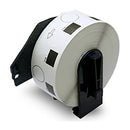20 x Generic Brother DK-11218 DK11218 Black Text on White 24mm Diameter Die-Cut Paper Label Roll - 1000 labels per roll