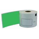 Generic Brother DK-11202 DK11202 Black Text on Green Die-Cut Paper Label Roll 62mm x 100mm - 300 labels per roll