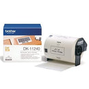 Original Brother DK-11240 DK11240 Black Text on White 102mm x 51mm Die-Cut Paper Label Roll - 600 labels per roll