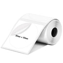 50mm Round Multi-purpose Direct Thermal Labels White - 140 Labels per roll (13mm Core)