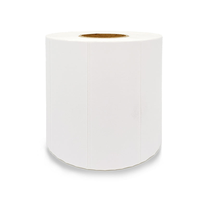 6 Rolls 100mm X 35mm Perforated Direct Thermal Labels White - 1400 Labels per Roll
