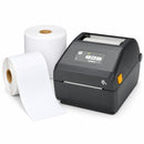 ZEBRA ZD421 Direct Thermal Desktop Label Printer 203DPI Ethernet /USB (ZD4A042-D0PE00EZ) + 24 Rolls 100mm X 150mm Perforated Direct Thermal Labels White Bundles
