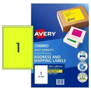 Avery High Visibility Laser Shipping Labels
