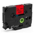 Generic Brother TZe-411 TZe411 6mm Black Text on Red Laminated Tape - 8 meters