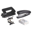 Rexel Stapler/punch Desktop Kit Black