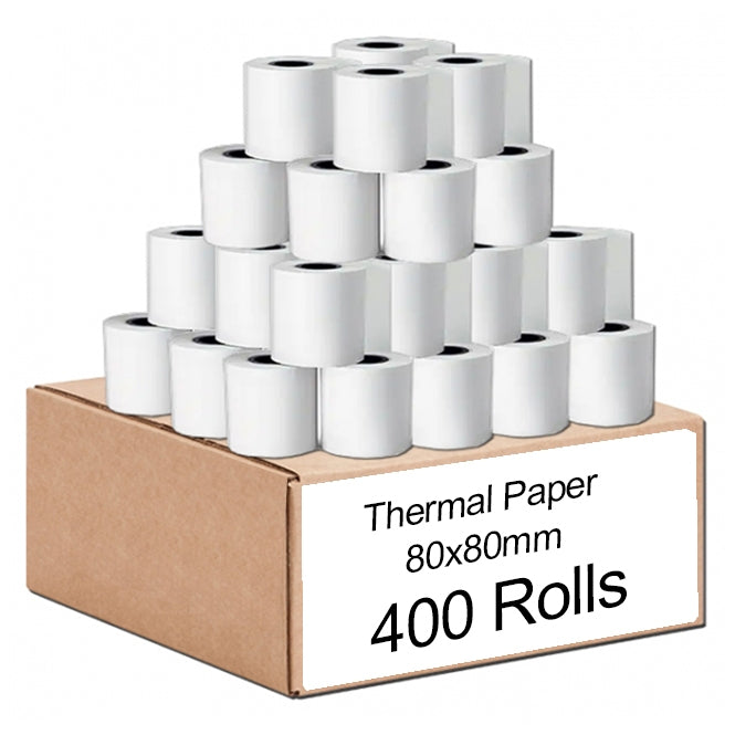 400 Bulk Rolls 80x80mm Thermal Paper Cash Register Receipt Roll
