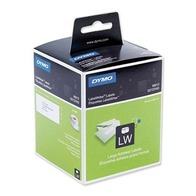 3 x Dymo SD99012 / S0722400 Original White Label 2 Roll 36mm x 89mm - 260 labels per roll