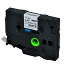 10 x Generic Brother HSe-231 HSe231 11.7mm Black Text on White Heat Shrink Tube Tape - 1.5 meters