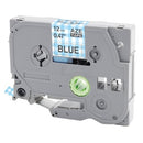 5 x Generic Brother TZe-MPBP36 TZeMPBP36 12mm Grey on Blue Plaid Laminated Tape - 4 metres