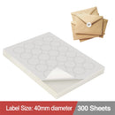 LabelMax A4 White Self Adhesive Paper Laser Inkjet Sticker Labels 40mm Round - 24 Labels Per Sheet (Die-Cut)