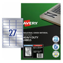 Avery Silver Heavy Duty Identification Laser Labels