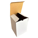 100PCS Mailing Box 120 x 120 x 170mm Shipping Carton Candle Packaging White Cardboard Box