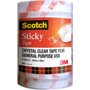 8 Rolls Scotch 502 Crystal Clear Tape 18mm x 66m