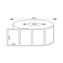 80mm X 50mm Perforated Direct Thermal Labels White - 1000 Labels per Roll