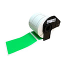 10 x Generic Brother DK-11202 DK11202 Black Text on Green Die-Cut Paper Label Roll 62mm x 100mm - 300 labels per roll
