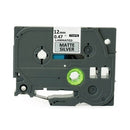 3 x Generic Brother TZe-M931 TZeM931 12mm Black Text on Matt Silver Laminated Tape - 8 metres