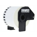20 x Generic Brother DK-44205 DK44205 Removable Black Text on White Continuous Paper Label Roll 62mm x 30.48m
