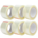 6 Rolls Clear Packaging Tape 48mm x 75m Carton Sealing & Packing Tape