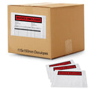 'INVOICE ENCLOSED' 115mm x 150mm Doculopes Sticker Pouch Document Envelope - Clear