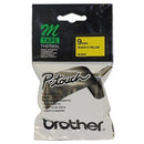 Brother M-K621 MK621 Original 9mm Black Text on Yellow Tape - 8 meters