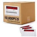 10,000PCS 'INVOICE ENCLOSED' 115mm x 150mm Doculopes Sticker Pouch Document Envelope - Clear