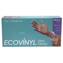 ECO VINYL Clear Powder Free Gloves - S/M/L/XL