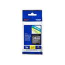 Brother TZe-PR955 TZePR955 Original 24mm White Text on Premium Silver Laminated Tape - 4 metres
