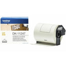 10 x Original Brother DK-11247 DK11247 Black Text on White 103mm x 164mm Die-Cut Paper Label Roll - 180 labels per roll
