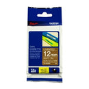 3 x Original Brother TZe-MQ835 TZeMQ835 12mm White On Satin Gold Laminated Tape - 5 metres