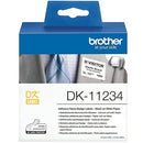10 x Original Brother DK-11234 DK11234 Black Text on White 60mm x 86mm Die-Cut Name Badge Paper Label Roll - 260 labels per roll