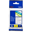 Original Brother TZe-135 TZe135 12mm White Text on Clear Laminated Tape - 8 meters