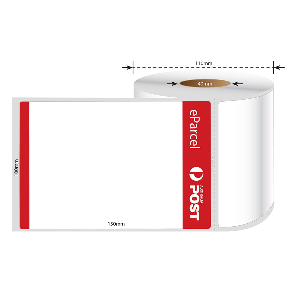 Auspost Rts Label Australia Post eParcel Perforated Direct Thermal Labels 100mm x 150mm