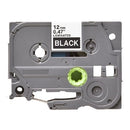 5 x Generic Brother TZe-335 TZe335 12mm White Text on Black Laminated Tape - 8 meters