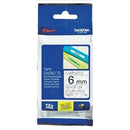 3 x Original Brother TZe-111 TZe111 6mm Black Text on Clear Laminated Tape - 8 meters