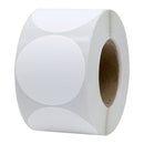 30mm Round Circle Direct Thermal Labels White - 1500 Labels per Roll