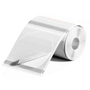 50mm Round Transparent Direct Thermal Labels Clear - 140 Labels per roll (13mm Core)
