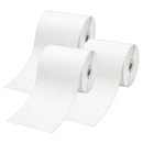 Original Brother RD-S01C2 RDS01C2 Black Text on White Label Roll 3PK Continuous 102mm x 42.8m  (3 Rolls in total)
