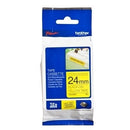 20 x Original Brother TZe-S651 TZeS651 24mm Black Text on Yellow Strong Adhesive Laminated Tape - 8 metres