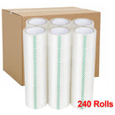 240 Bulk Rolls Clear Wide Packaging Tape 75mm x 75m Carton Sealing & Packing Tape
