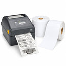 ZEBRA ZD421 Direct Thermal Desktop Label Printer 203dpi USB, MOD-SLOT (ZD4A042-D0PM00EZ) + 24 Rolls 100mm X 150mm Perforated Direct Thermal Labels White Bundle