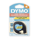 10 x Dymo 91332 Original 12mm x 4m Black On Yellow LetraTag Plastic Tape