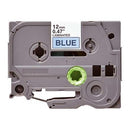 5 x Generic Brother TZe-531 TZe531 12mm Black Text on Blue Laminated Tape - 8 meters