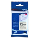 10 x Brother TZe-FA63 TZeFA63 Original 12mm Blue Text on Yellow Fabric Tape - 3 meters