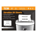 5 Packs Shredder Oil Sheets A5 Tecor - 12 sheets per pack