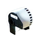 10 x Generic Brother DK-44205 DK44205 Removable Black Text on White Continuous Paper Label Roll 62mm x 30.48m