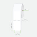 12 Rolls 100mm x 150mm Direct Thermal Labels White - 95 Labels per roll (19mm Core)